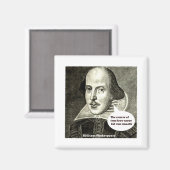 シェークスピア – 引用文真の愛の過程は決して決して決して マグネット (正面/裏面)