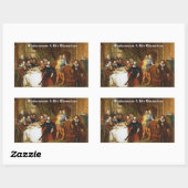 シェークスピア&彼のキャラクターのシール 長方形シール (シート)