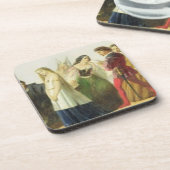 シェークスピア(油からのキャラクターの行列 コースター (左側)