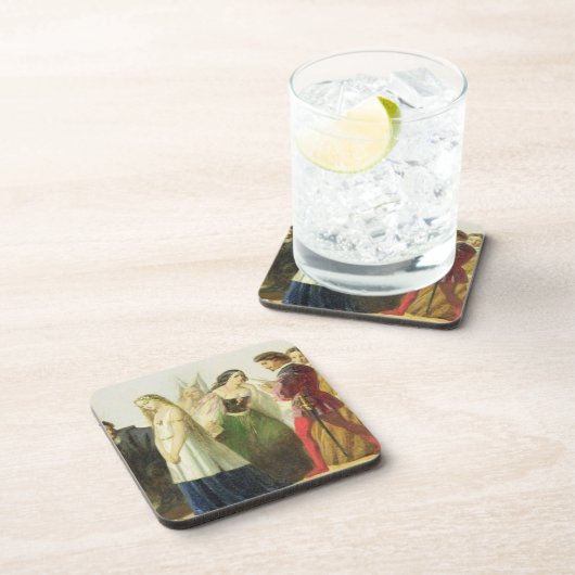 シェークスピア(油からのキャラクターの行列 コースター (右側)