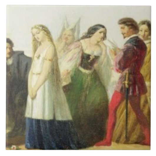 シェークスピア(油からのキャラクターの行列 タイル (正面)