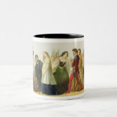 シェークスピア(油からのキャラクターの行列 ツートーンマグカップ (中央)