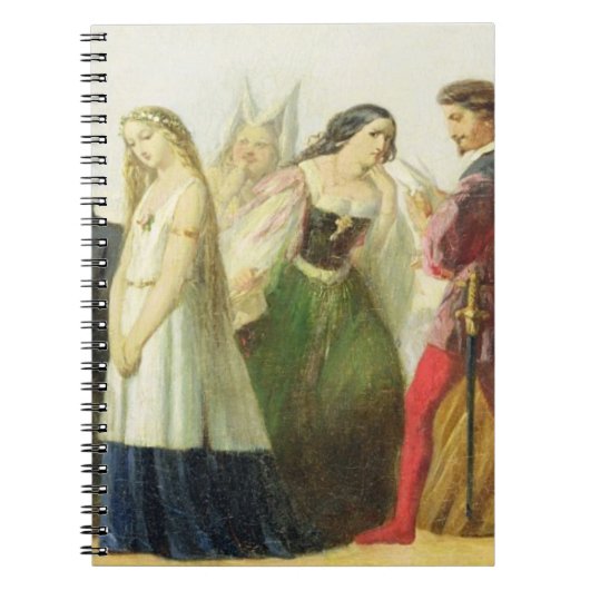 シェークスピア(油からのキャラクターの行列 ノートブック (正面)