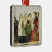 シェークスピア(油からのキャラクターの行列 メタルオーナメント (右)