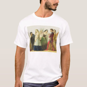 シェークスピア(油からのキャラクターの行列 Tシャツ