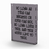 シェークスピア – 男性の限り…... | フォトブロック (右)