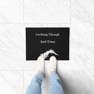 シェークスピア"Bard Times"スローガンおもしろいドアマット ドアマット