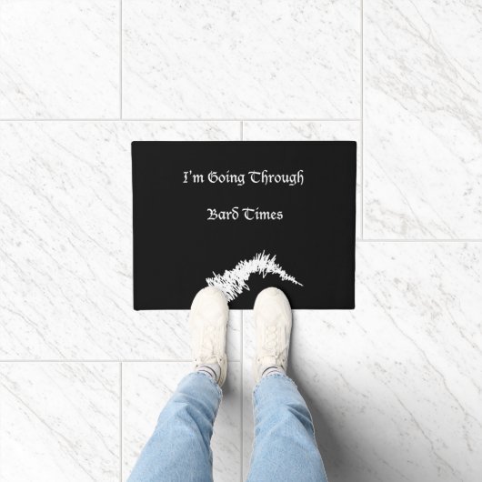 シェークスピア"Bard Times"スローガンおもしろいドアマット ドアマット (室内)