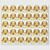 シェークスピアEmojiの顔文字 ラッピングペーパー (フラット)