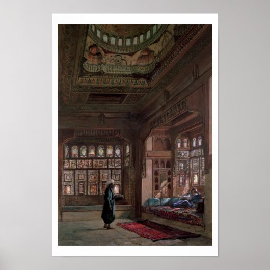 シェーク・サダトのハーレム，カイロ， 1870 ポスター (正面)