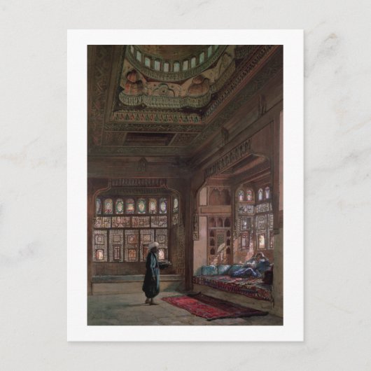 シェーク・サダトのハーレム，カイロ， 1870 ポストカード (正面)