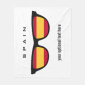 シェースペインのズカスタム文字とカラーフリースブランケット フリースブランケット (正面)