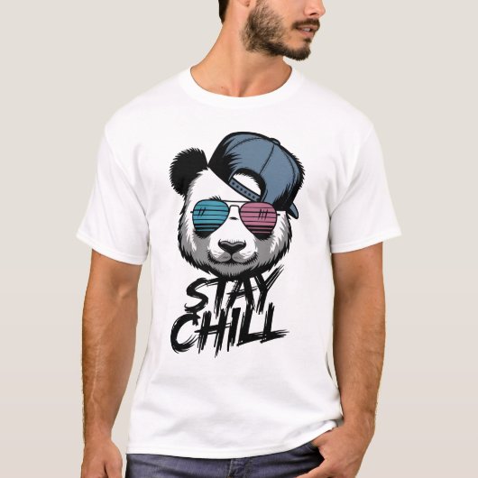 シェーズクール付きチルパンダ Tシャツ (正面)
