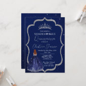 シェーディングオブブルークインセアニラ誕生日招待状 カード (正面/裏面インサイチュ)