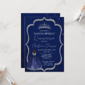シェーディングオブブルークインセアニラ誕生日招待状 カード (正面/裏面インサイチュ)