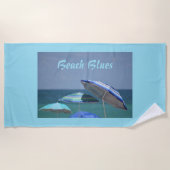 シェーディングオブブルービーチ傘カスタマイズ ビーチタオル (正面)
