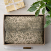 シェードと明るい金ゴールドダマスクシームレスパターン 薄葉紙 (ギフト)