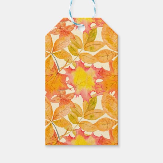 シェードオブオレンジ秋紅葉 ギフトタグ (正面)