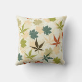 シェードオブオータムインティール（緑がかった色）ラストグリーン装飾用クッション クッション (裏面)