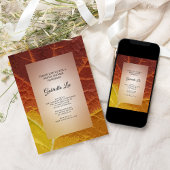 シェードオブオータムリーフブライダルシャワー 招待状