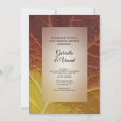 シェードオブオータムリーフポスト結婚ズブランチ 招待状 (正面)