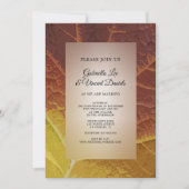 シェードオブオータムリーフ結婚式招待状 招待状 (正面)