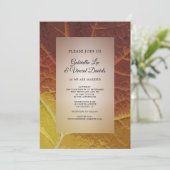 シェードオブオータムリーフ結婚式招待状 招待状 (スタンド正面)