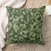 シェードオブグリーン迷彩柄枕 クッション (ブランケット)