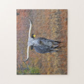 シェードオブグレーロングホーン牛パズル ジグソーパズル (縦)