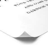 シェードオブダスティパープルブライダルシャワーミモザバー ポスター (角)