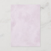 シェードオブダスティパープル開花フローラ結婚の詳細 エンクロージャーカード (裏面)