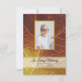 シェードオブティムナムリーフ葬儀記念悔やみや弔慰 サンキューカード (正面)