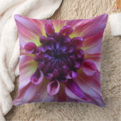 シェードオブパープルダリアクローズアップ装飾用クッション クッション (ブランケット)