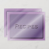 シェードオブパープルレシピカード ポストカード (正面/裏面)