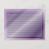 シェードオブパープルレシピカード ポストカード (裏面)