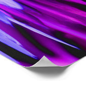シェードオブパープル抽象芸術アート ポスター (角)