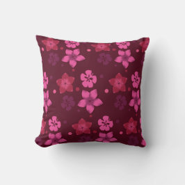 シェードオブピンクハワイアンプリント装飾用クッション クッション