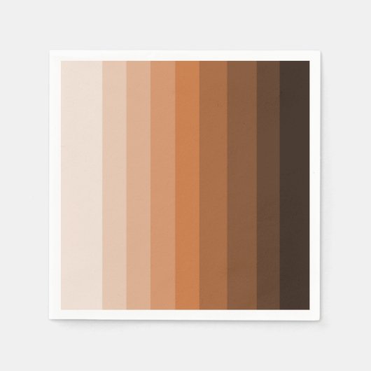 シェードオブブラウン紙ナプキンス スタンダードカクテルナプキン (正面)