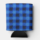 シェードオブブルーギンガムプレイドクロシェクーラーボックス 缶クーラー (裏面)