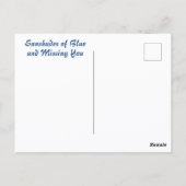 シェードオブブルービーチ傘 ポストカード (裏面)