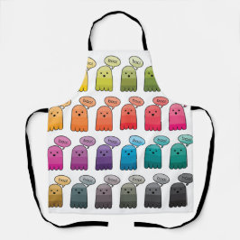 シェードオブブー幽霊ハロウィーン エプロン