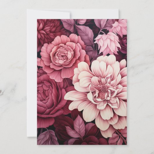 シェードオブワインフローラブライダルシャワーワインテイスティング 招待状 (裏面)