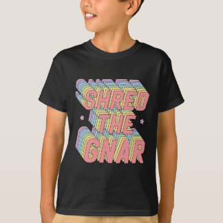 シェードザグナースノーボーディングサーフィンレインボーパステル Tシャツ