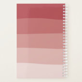 シェードズオブコーラルレッドヘア美しいサロンアポイントメント プランナー手帳 (裏面)