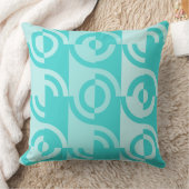 シェードターコイズ円フラグメント装飾用クッション クッション (ブランケット)