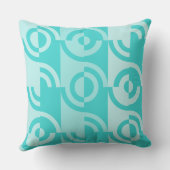 シェードターコイズ円フラグメント装飾用クッション クッション (裏面)