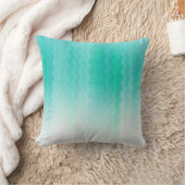 シェードターコイズ色 クッション (ブランケット)