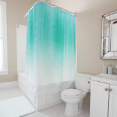 シェードターコイズ色 シャワーカーテン (インサイチュ)