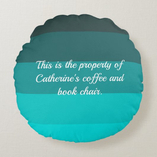 シェードターコイズ ラウンドクッション (正面)