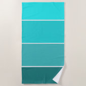 シェードティール（緑がかった色） ビーチタオル (正面)